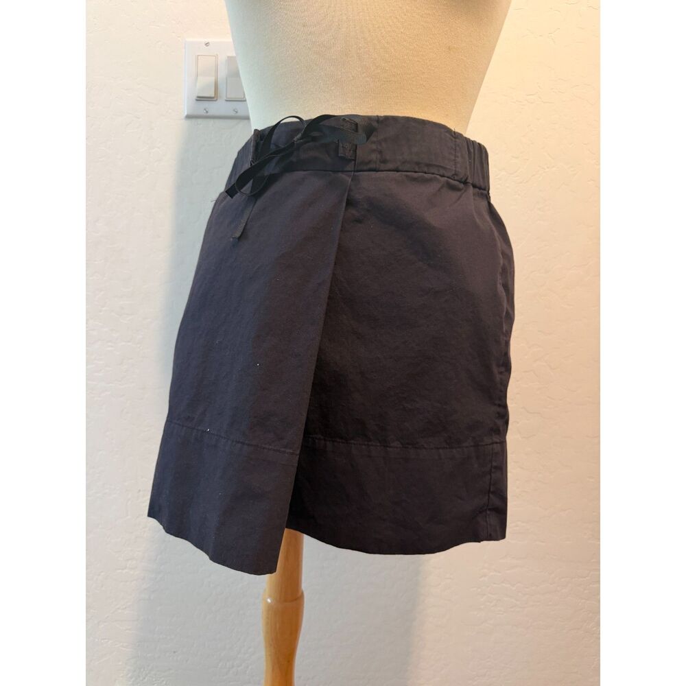 Gap Designed & Crafted Black Faux-Wrap Mini Skirt – Size S